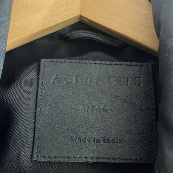 Allsaints Leather Biker Jacket - Picture 5 of 5